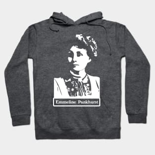 Emmeline Pankhurst Negative Space Portrait Hoodie